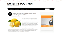 Desktop Screenshot of dutempspourmoi.com